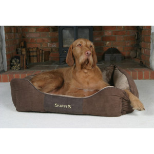 Scruffs Chester Box Bed hondenmand Chocolate