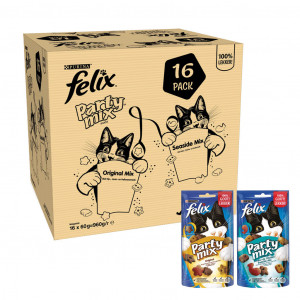 Felix Party Mix Original / Seaside kattensnoep 60g