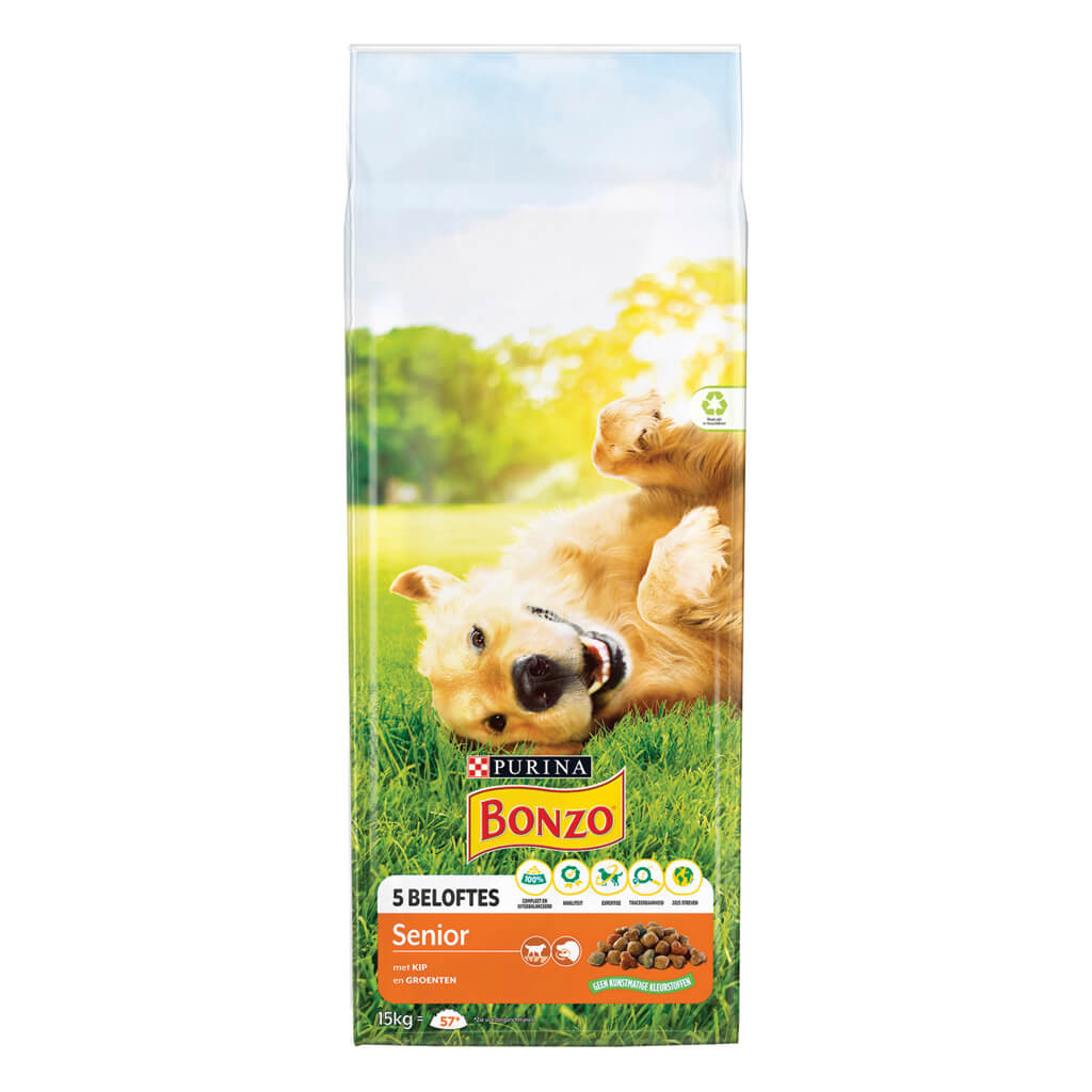 Purina Bonzo  (Friskies) Senior con pollo e verdure per cani 