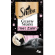 Sheba Creamy Snacks con salmone snack per gatti (4 pezzi)