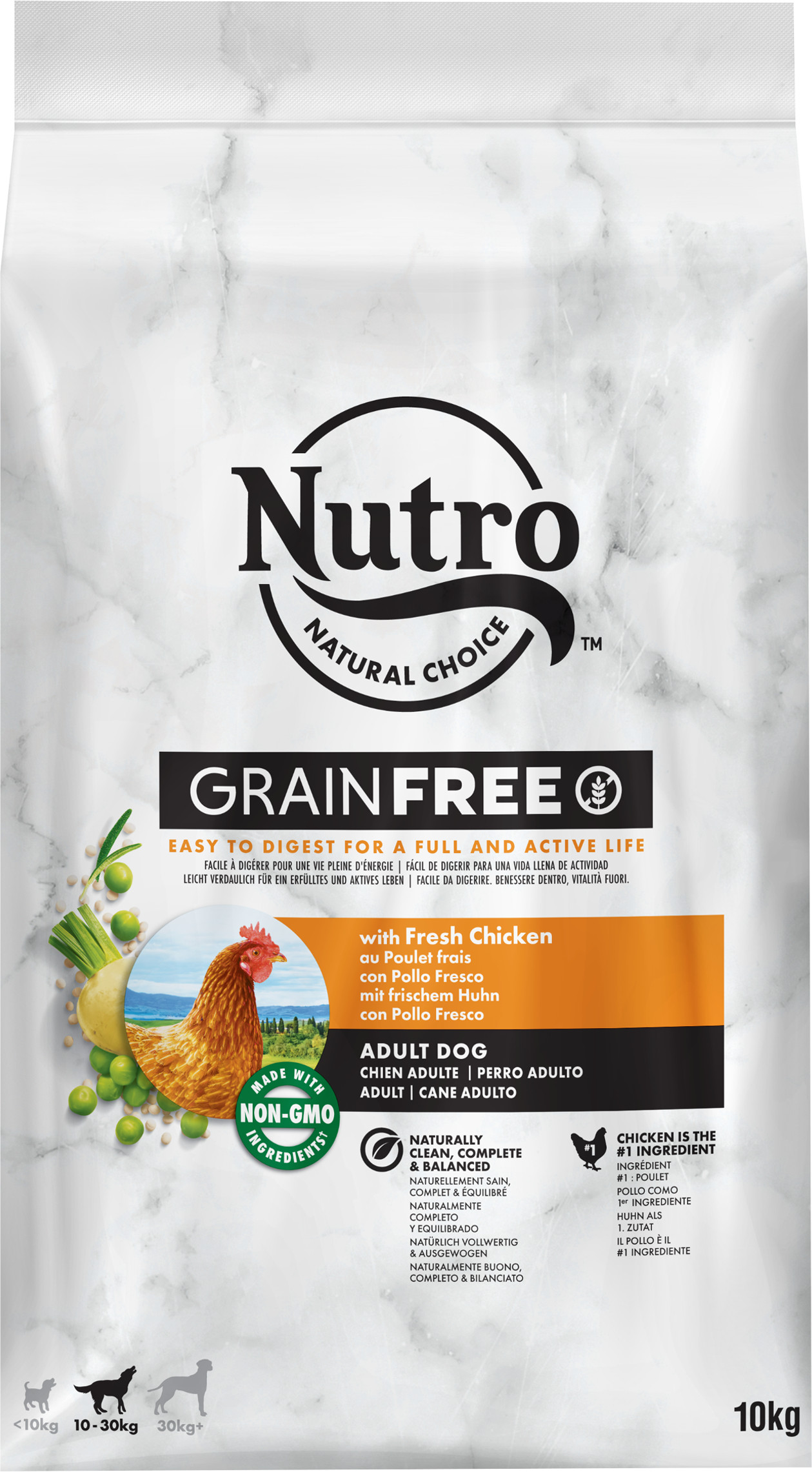 Nutro Grain Free Adult Medium Kip hondenvoer