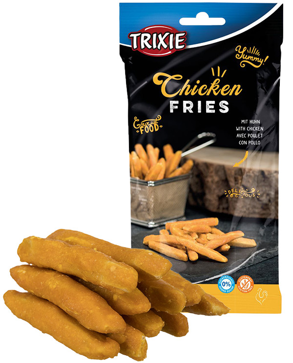 Immagine di Patatine di pollo (100 g) Snack al pollo Trixie Fastfood per cani