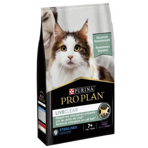 Pro Plan LiveClear Sterilised Adult 7+ met kalkoen kattenvoer