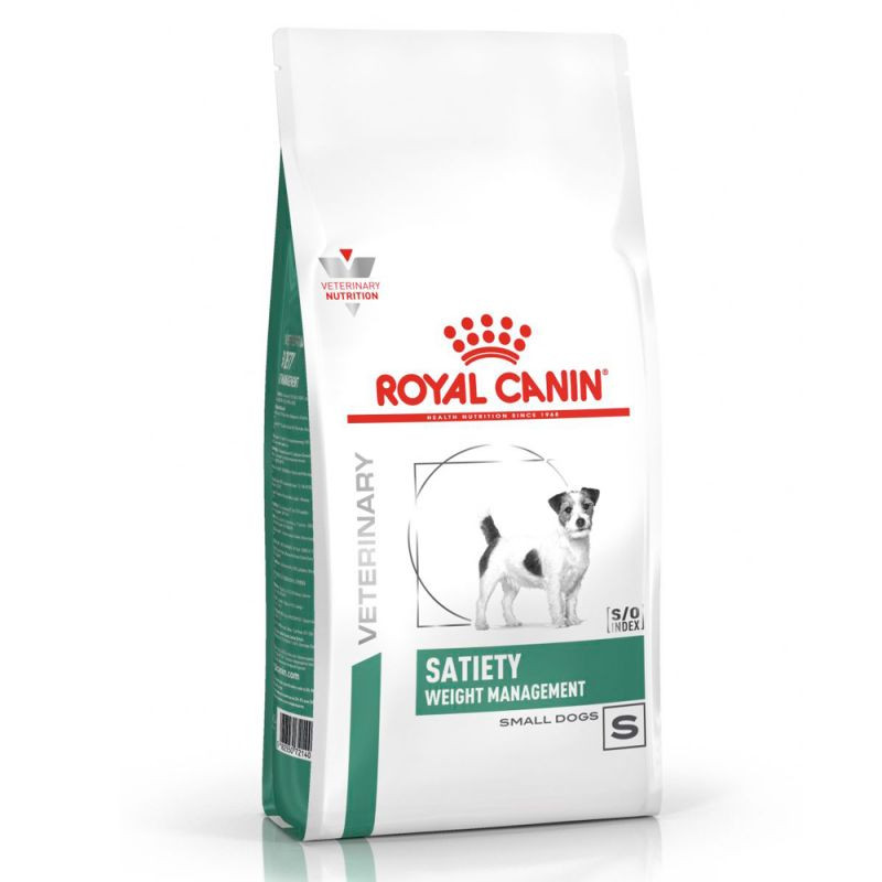 Immagine di 3 x 8 kg Royal Canin Veterinary Satiety Weight Management Small Dogs per cane