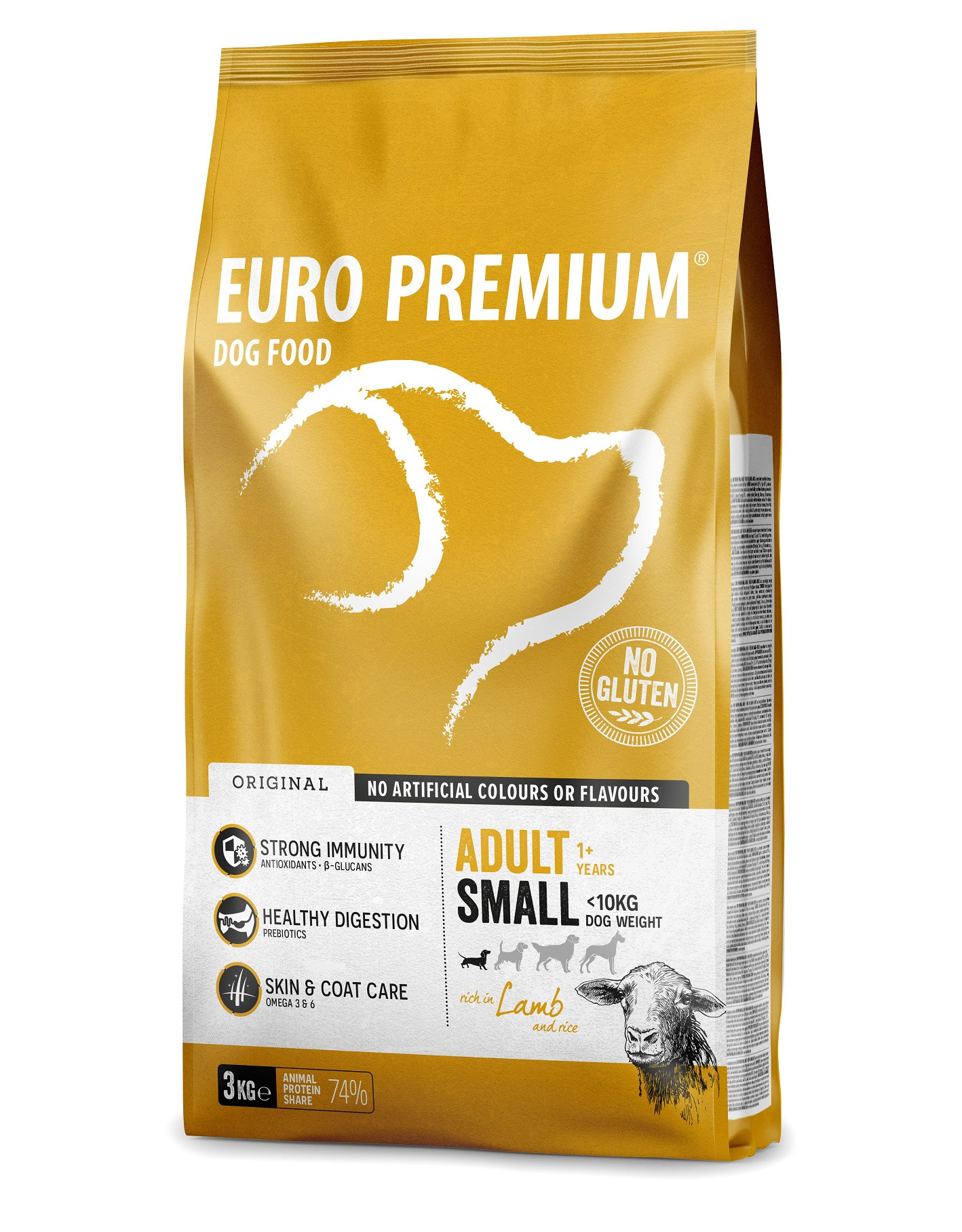 Euro Premium Adult Small con agnello & riso per cane