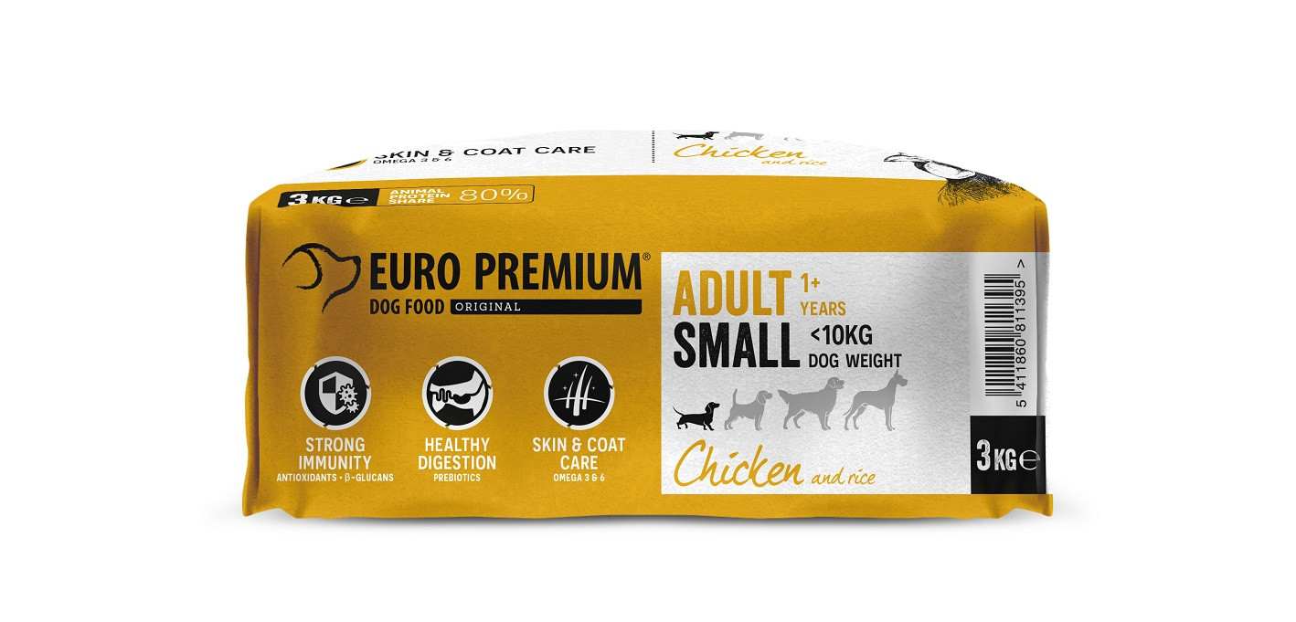 Euro Premium Adult Small al pollo e riso per cane