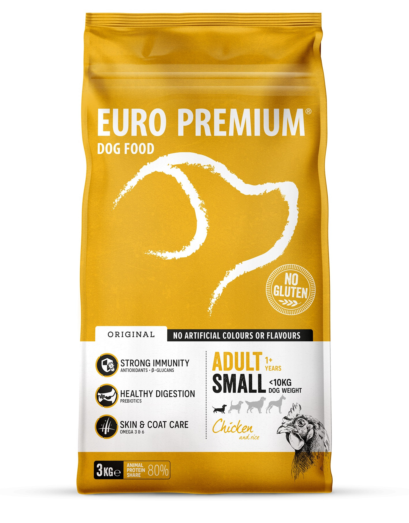 Euro Premium Adult Small al pollo e riso per cane