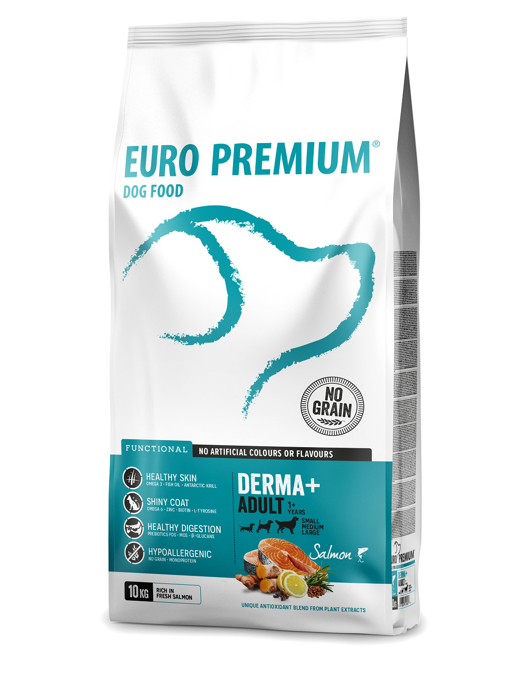 Euro Premium Grainfree Adult Derma+ al salmone con patate per cane