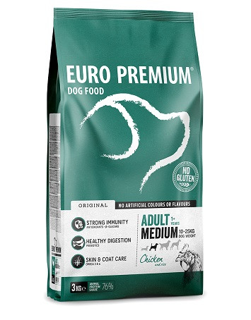 Euro Premium Adult Medium con pollo e riso per cane