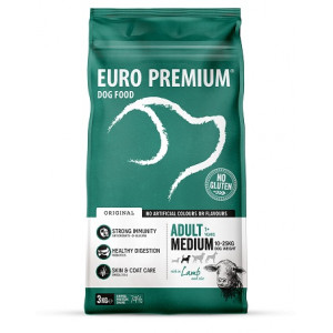 Euro Premium Adult Medium con agnello e riso per cane