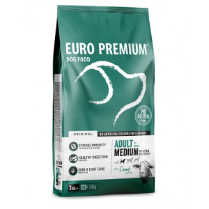 Euro Premium Adult Medium con agnello e riso per cane