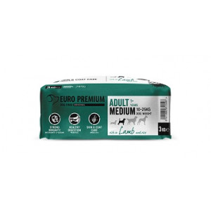 Euro Premium Adult Medium con agnello e riso per cane