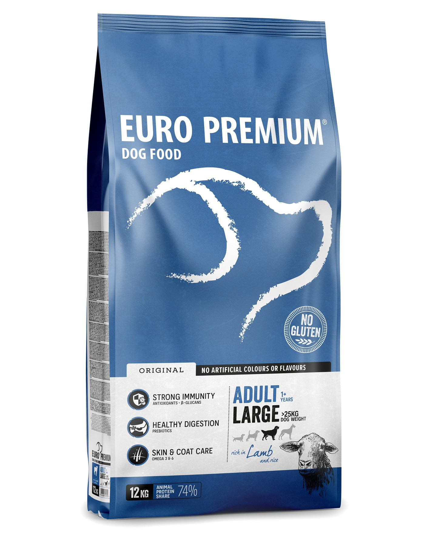 Euro Premium Adult Large con agnello e riso per cane