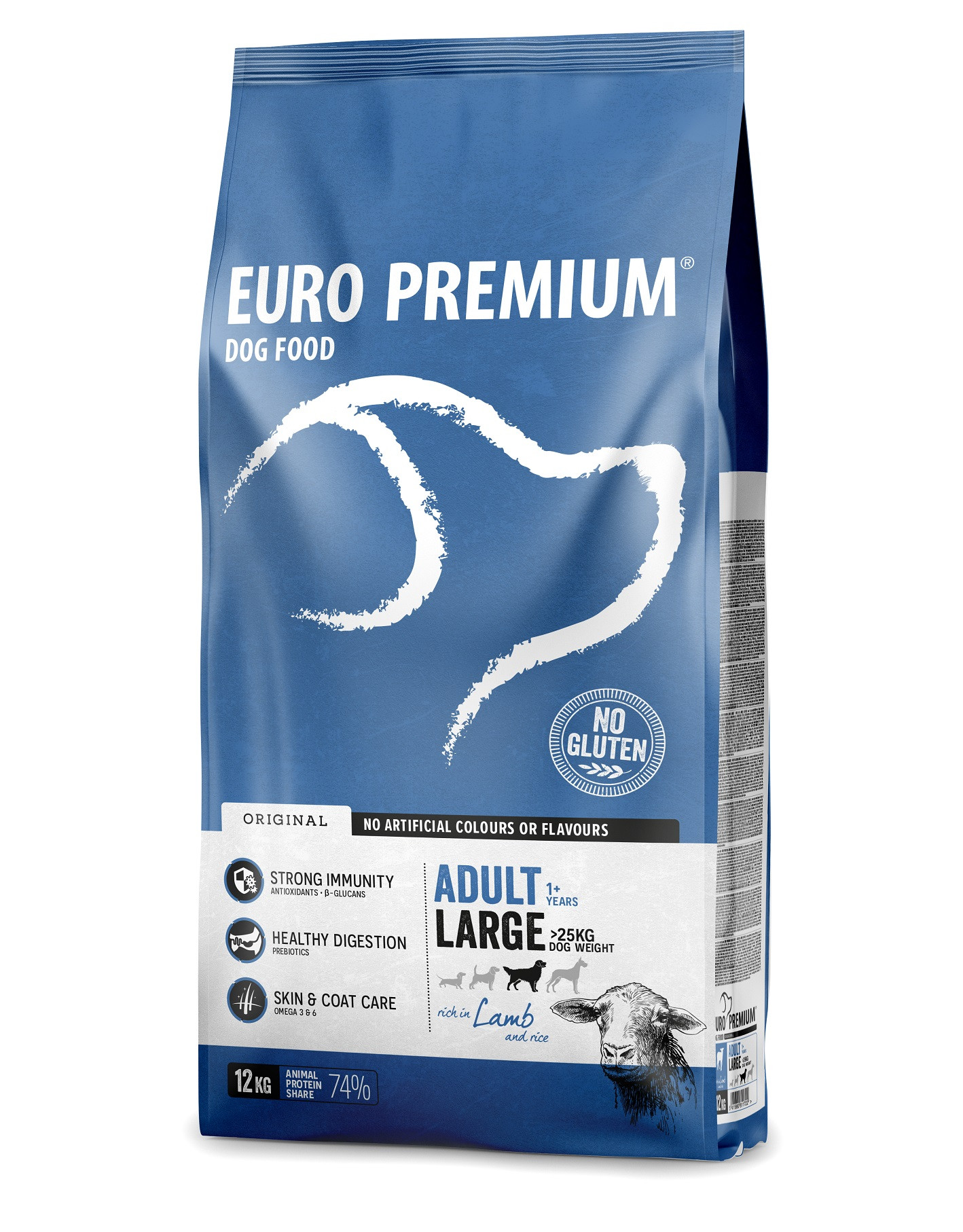 Euro Premium Adult Large con agnello e riso per cane