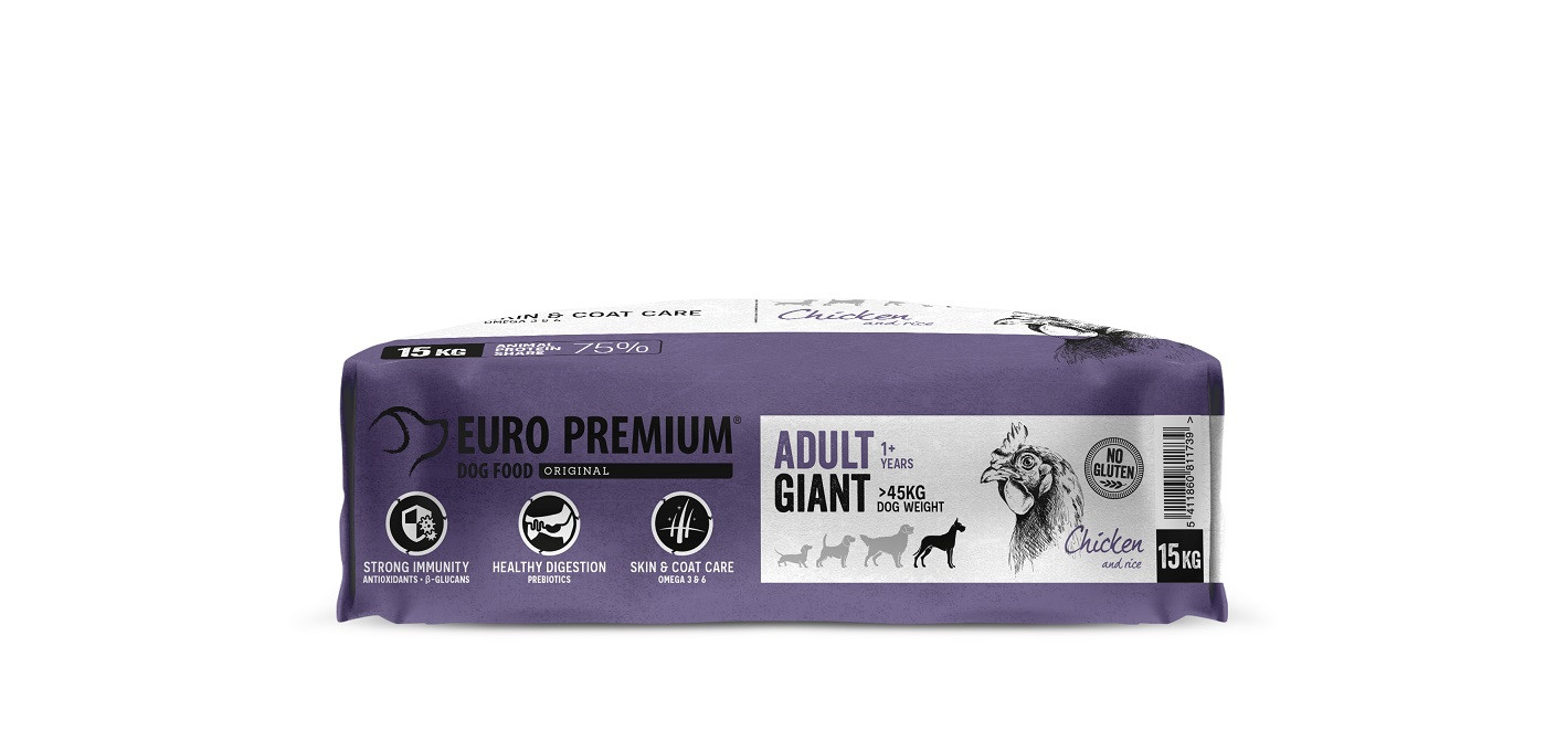 Euro Premium Adult Giant al pollo e riso per cane