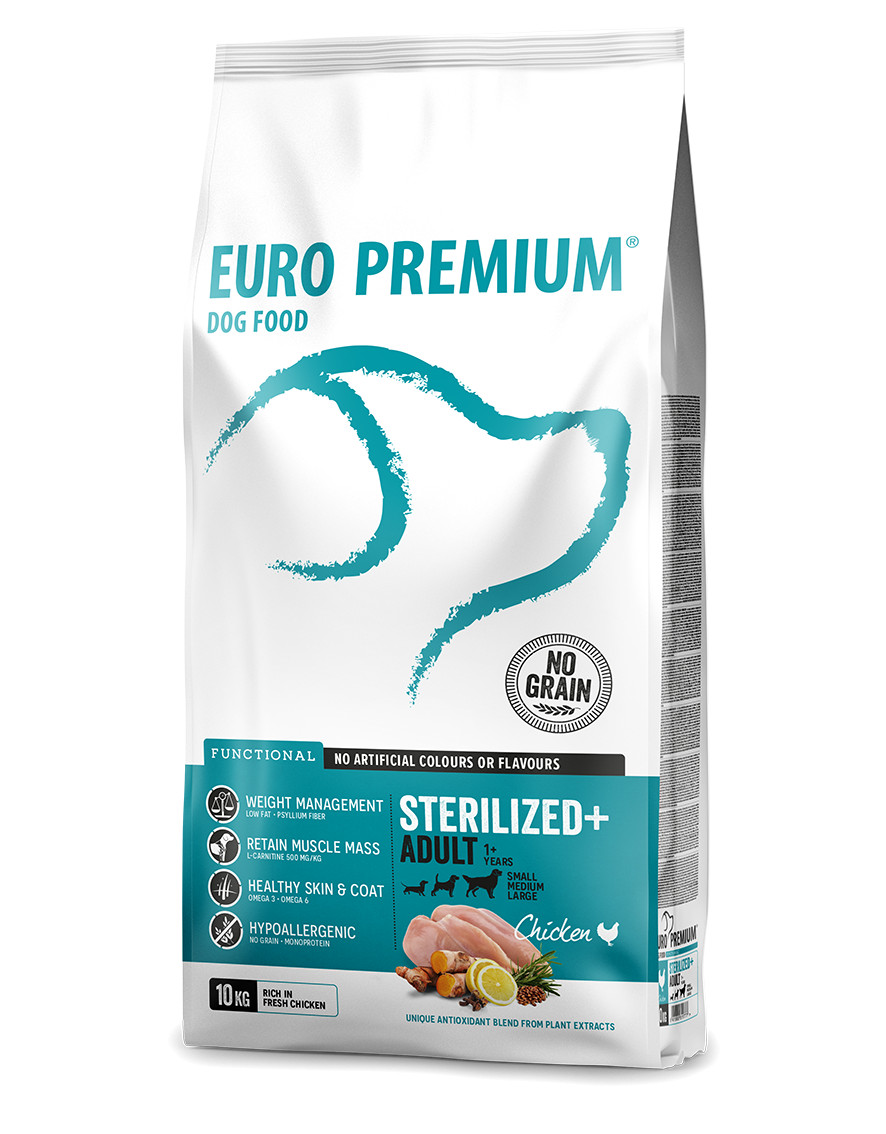 Euro Premium Grainfree Adult Sterilized+ al pollo e patate per cane