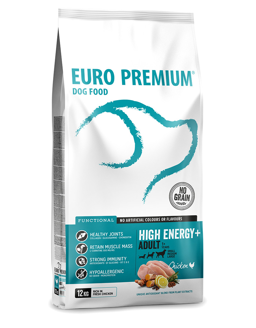 Euro Premium Grainfree Adult High Energy+ al pollo & patate per cane