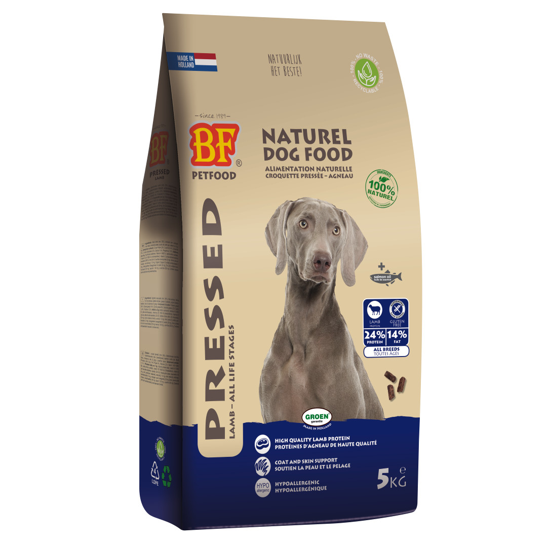 BF Petfood agnello cibo pressato per cani