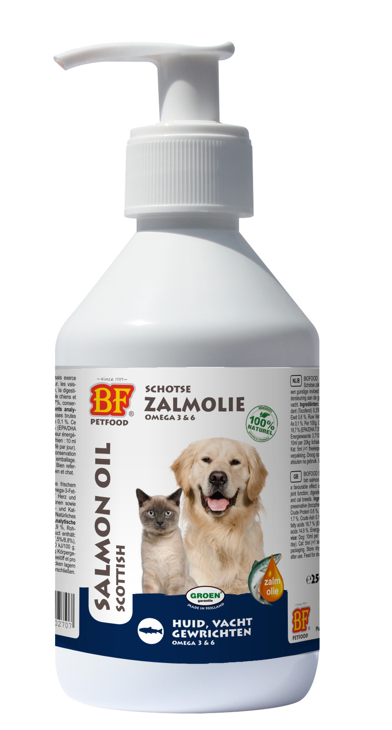 Biofood Olio di salmone per cane e gatto |Economico |Ordine online