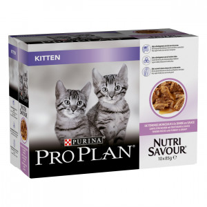 Pro Plan Gattino Tacchino in Salsa bustine – 10 x 85 gr