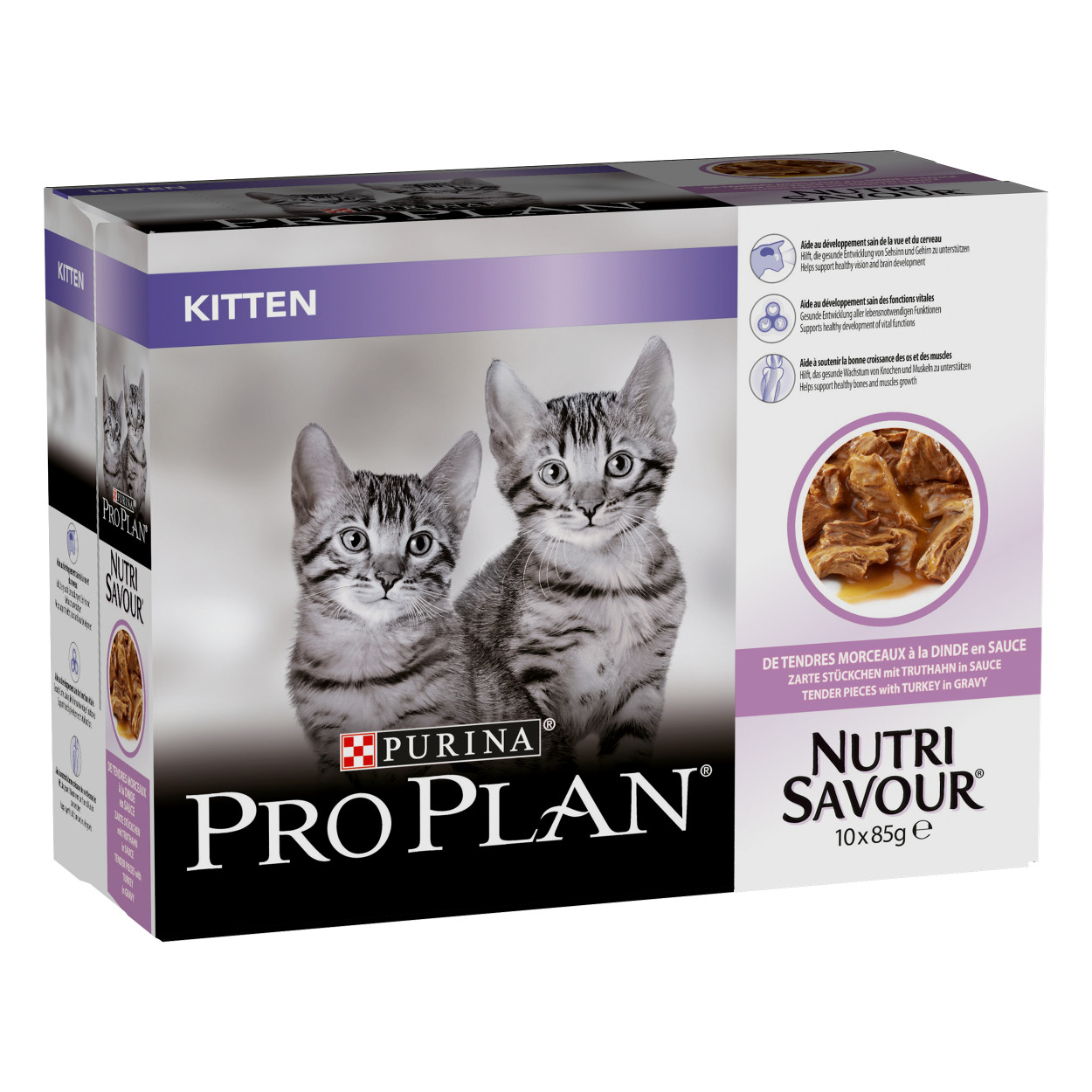 Pro Plan Gattino Tacchino in Salsa bustine – 10 x 85 gr