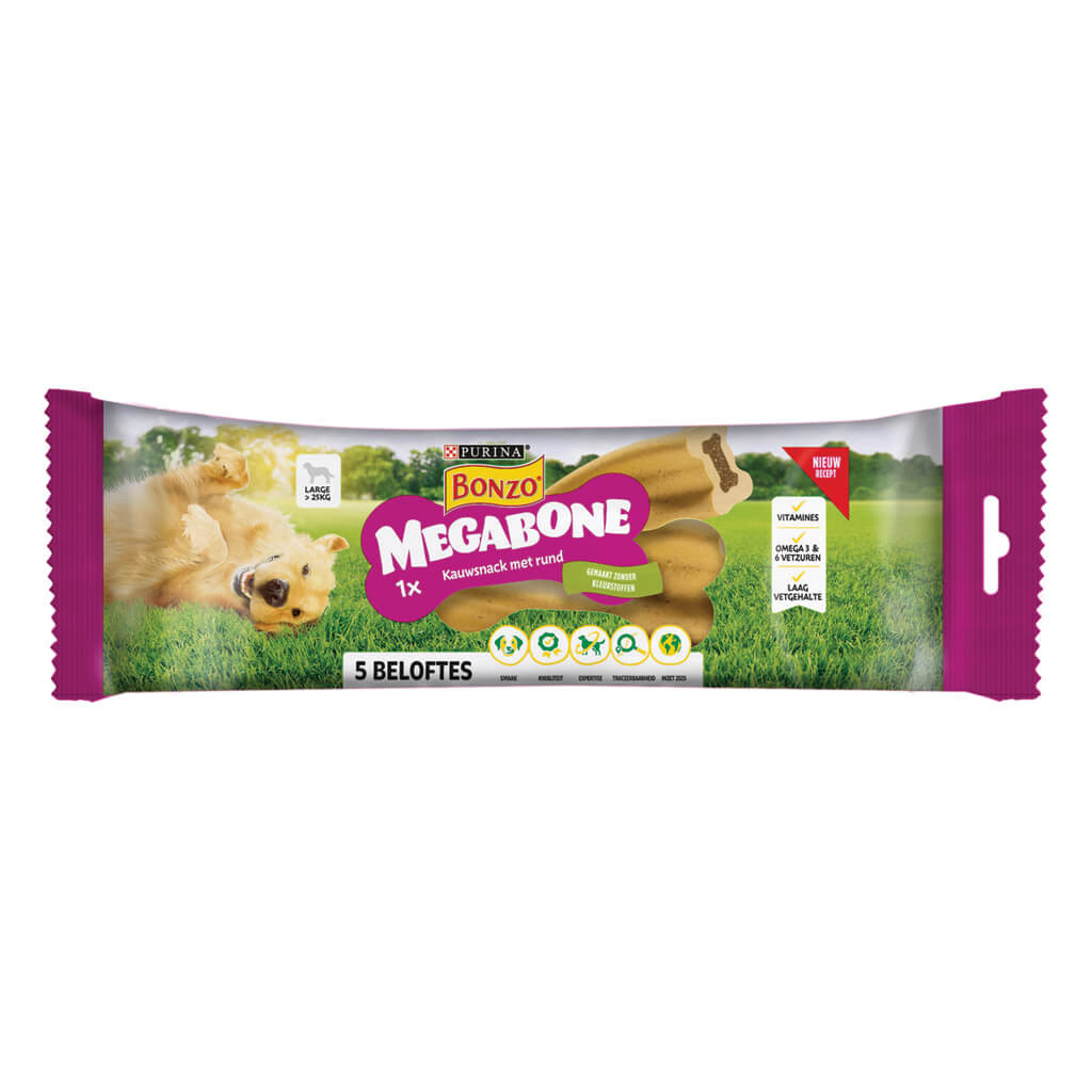Purina Bonzo (Friskies) Megabone osso snack per cani (200 g)