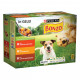 Purina Bonzo (Friskies) con manzo, pollo, agnello in gelatina umido per cani (bustine)