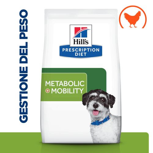 Hill's Prescription Diet J/D Weight Metabolic + Mobility Mini con pollo per cane