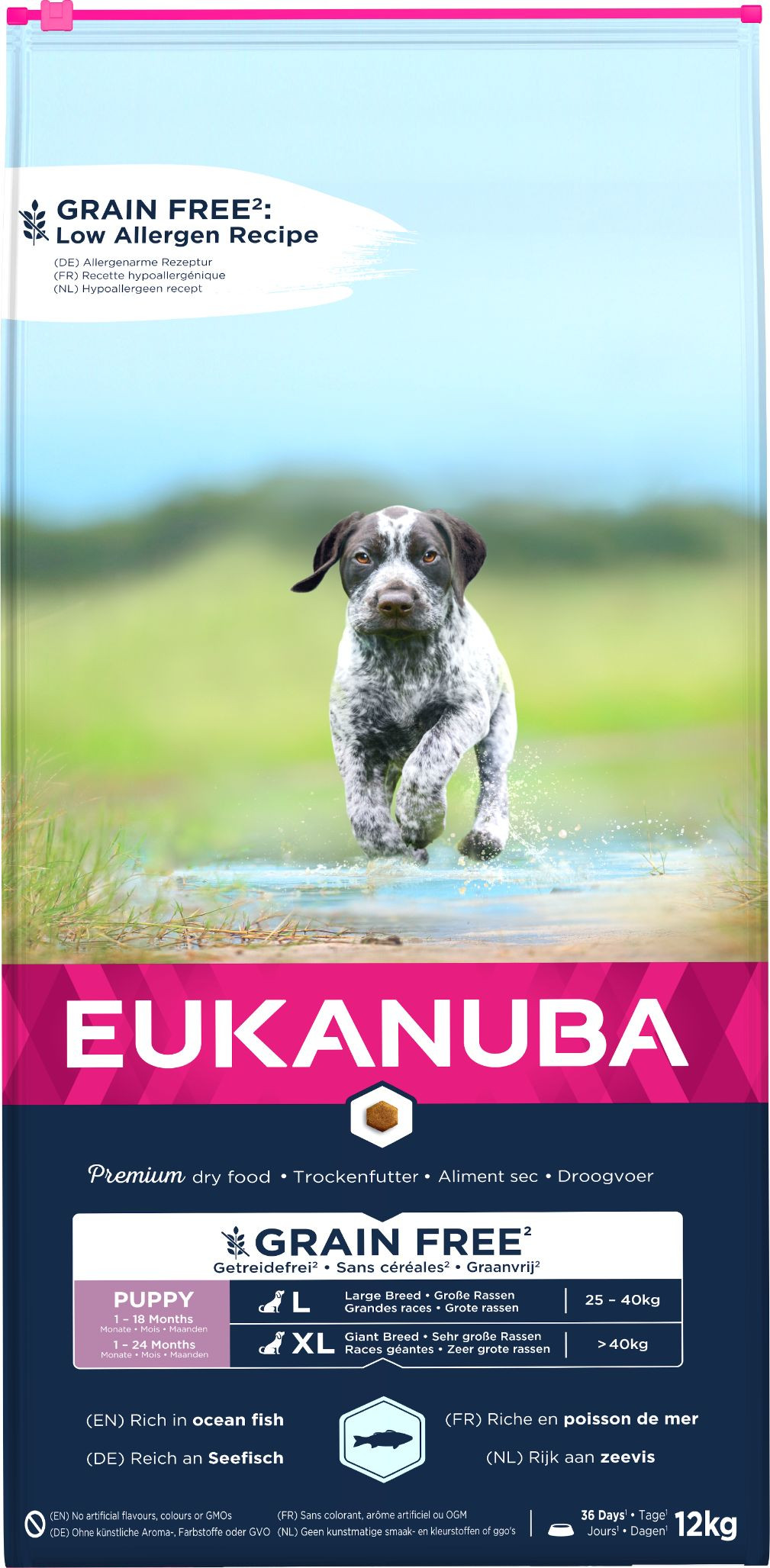 Eukanuba Puppy & Junior L/XL graanvrij zeevis hondenvoer