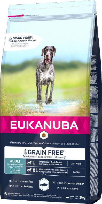 Eukanuba Adult L/XL graanvrij zeevis hondenvoer