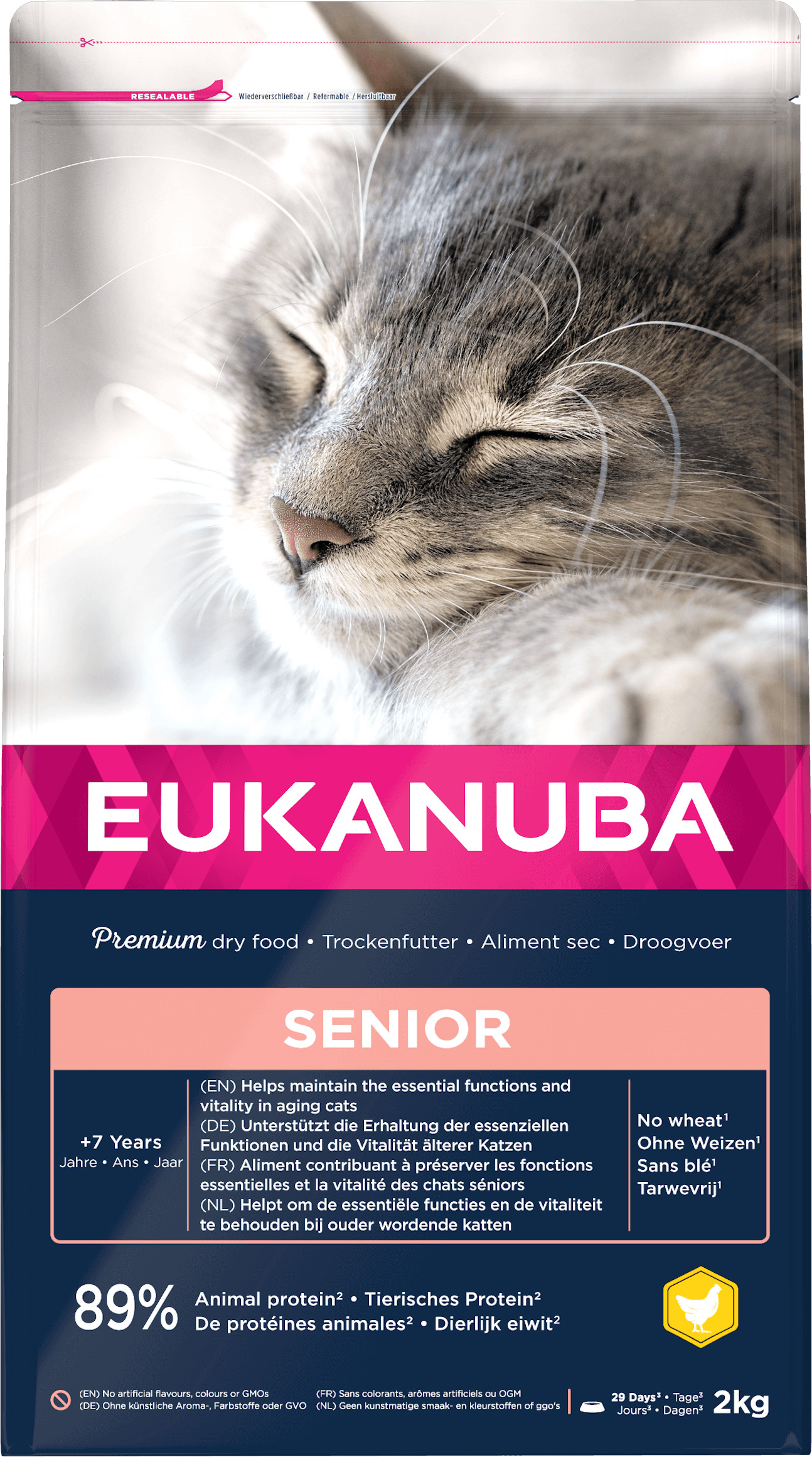 Eukanuba Senior al pollo per gatto