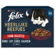 Felix Sfilaccetti Rustici Selezione Carne con manzo, pollo, anatra e tacchino in salsa per gatti