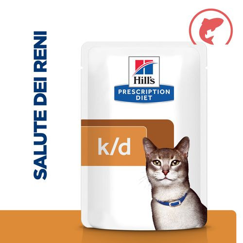 Hill's Prescription Diet K/D gatto Salmone (bustine 85 g)