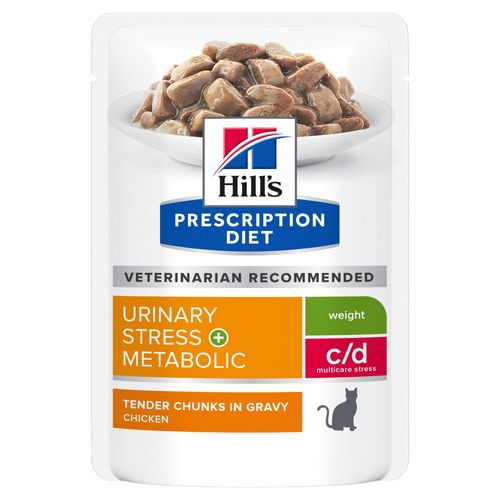 Hill's Prescription C/D Urinary Stress + Metabolic Urinary + Weight Care 85 gr umido per gatto