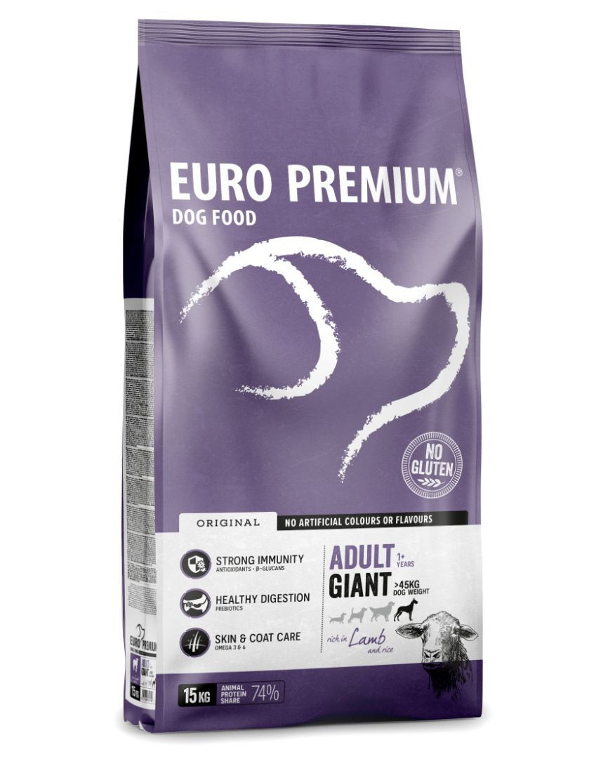 Euro Premium Adult Giant con agnello & riso per cane