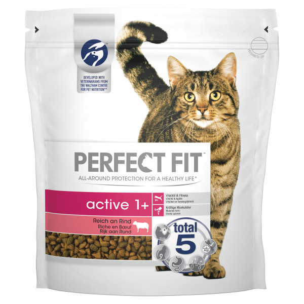 Perfect Fit Active 1+ met rund kattenvoer