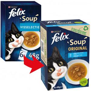 Felix Soup Visselectie Kattensoep (6x48g)