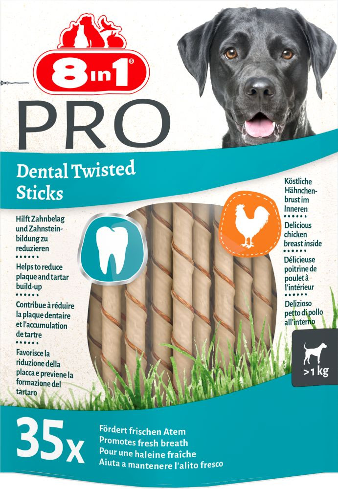 8in1 Pro dental twisted sticks hondensnacks
