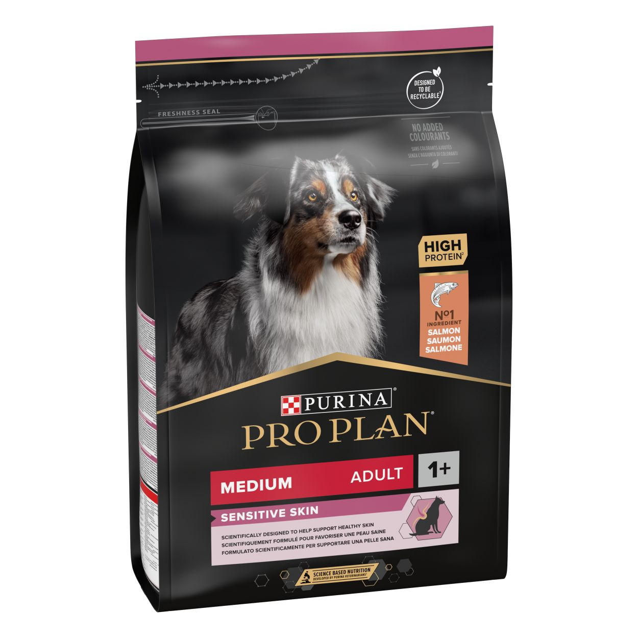 Pro Plan Medium Adult Sensitive Skin con salmone e riso per cane