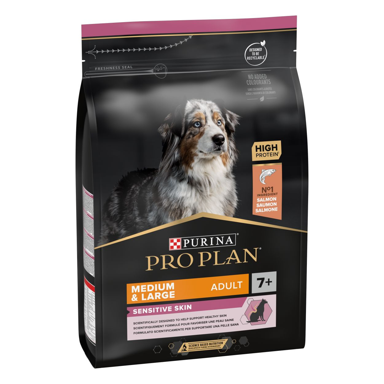 Pro Plan Medium & Large Adult 7+ Sensitive Skin con salmone per cane