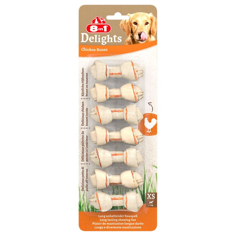 8in1 Delights XS chicken bones hondensnacks