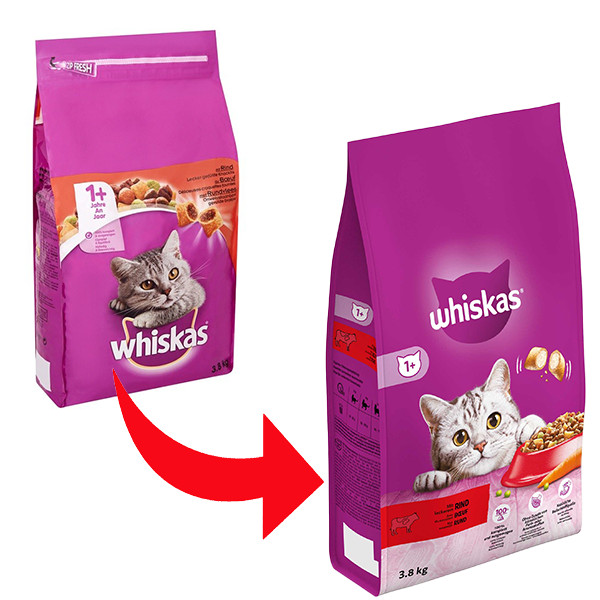 Whiskas Adult 1+ con manzo per gatti