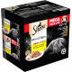 Sheba Mini Filets con pollame in salsa multipack umido per gatto in vaschette (85 g)