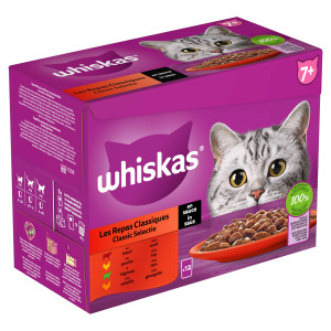 Whiskas 7+ Classic Selectie in Saus pouches multipack 12 x 100g