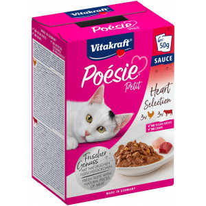 Vitakraft Poésie Petit Heart Selection natvoer kat (6 x 50 g)