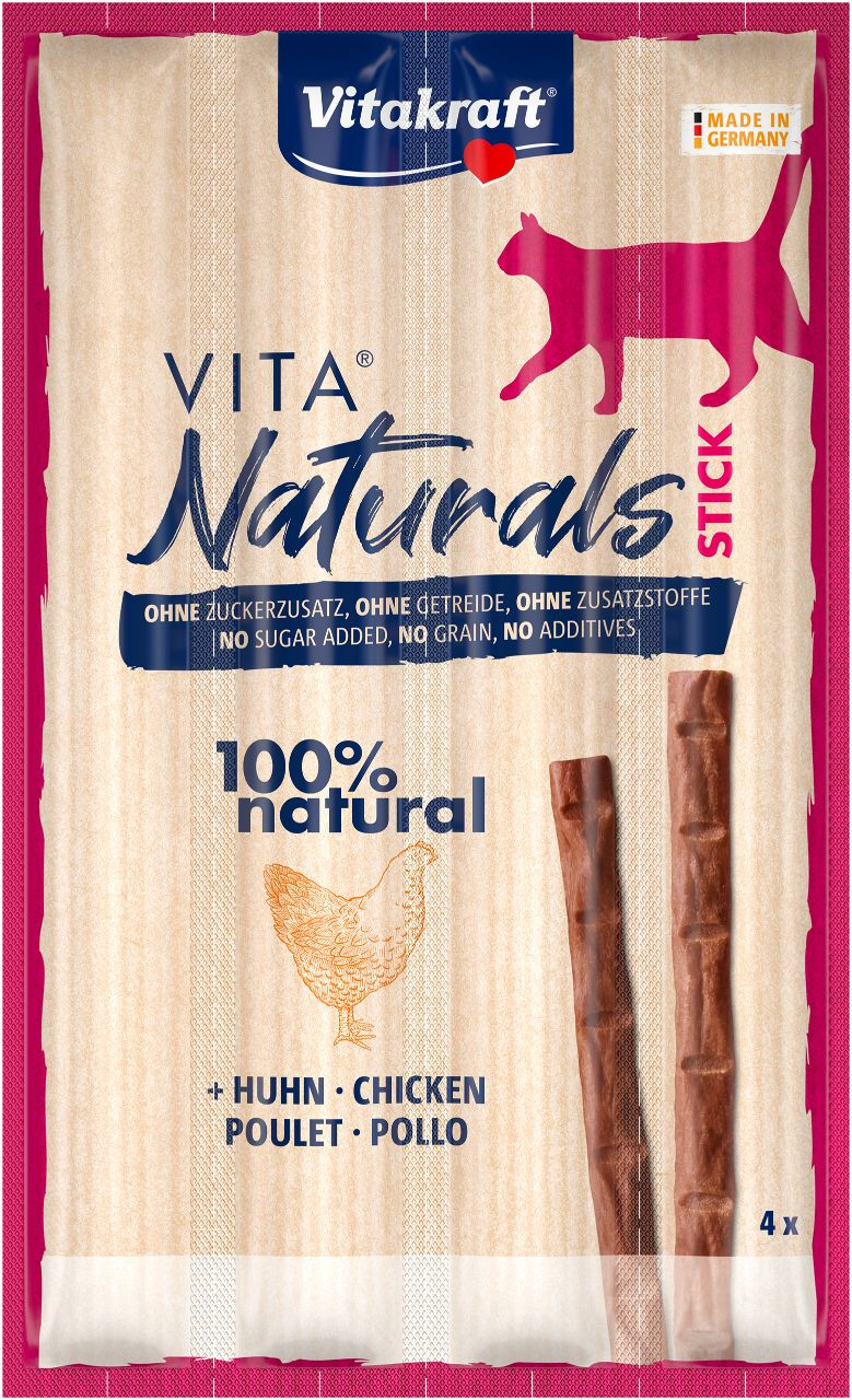 Vitakraft Vita Naturals Cat Stick kip kattensnack (4 st.)