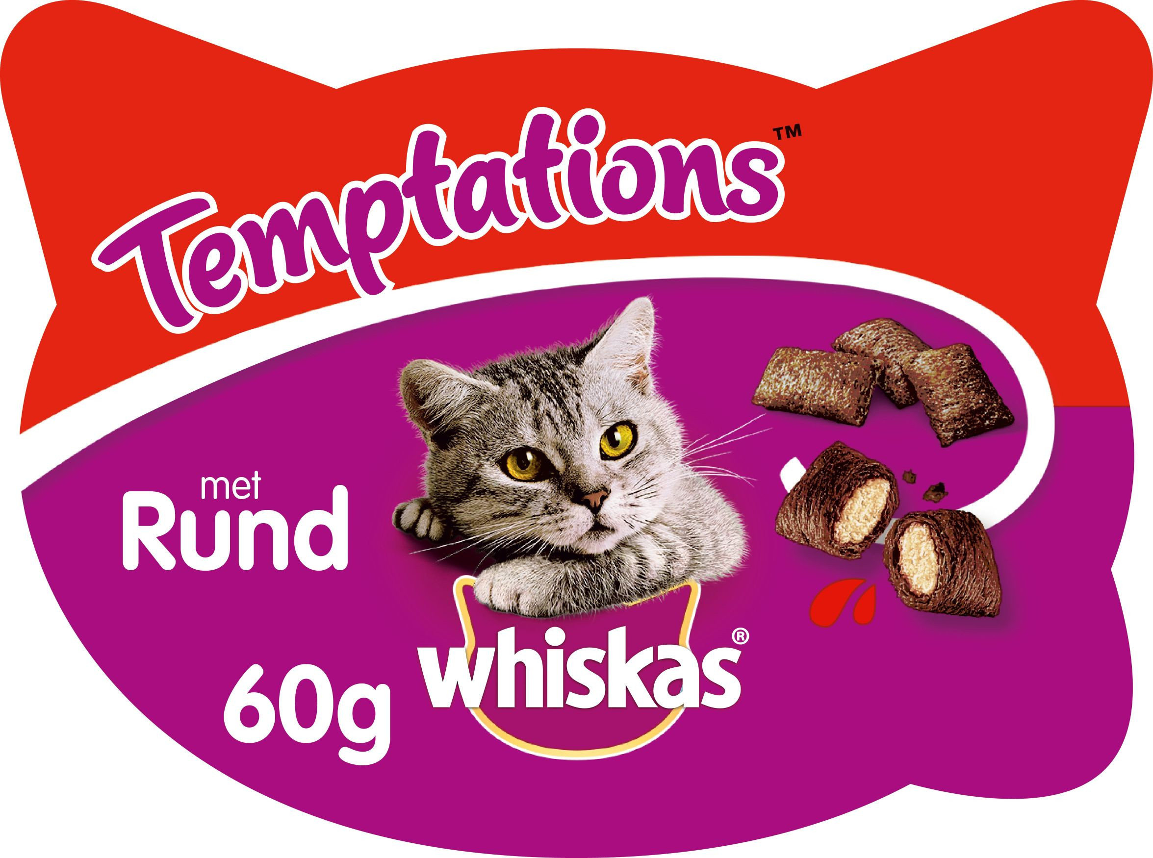 Whiskas Temptations Manzo per gatto