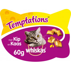 Whiskas Temptations Pollo & Formaggio per gatto