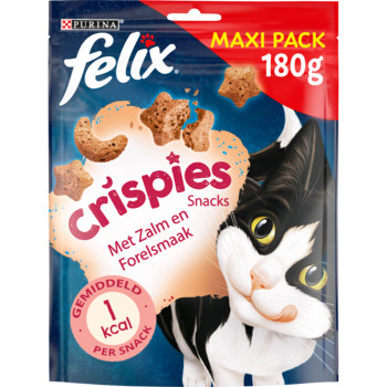 Felix Crispies Salmone & Trota snacks per gatto 45 g