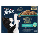 Felix Fettine al vapore Selezione con pesci, con salmone, tonno, merluzzo in gelatina cibo umido per gatti